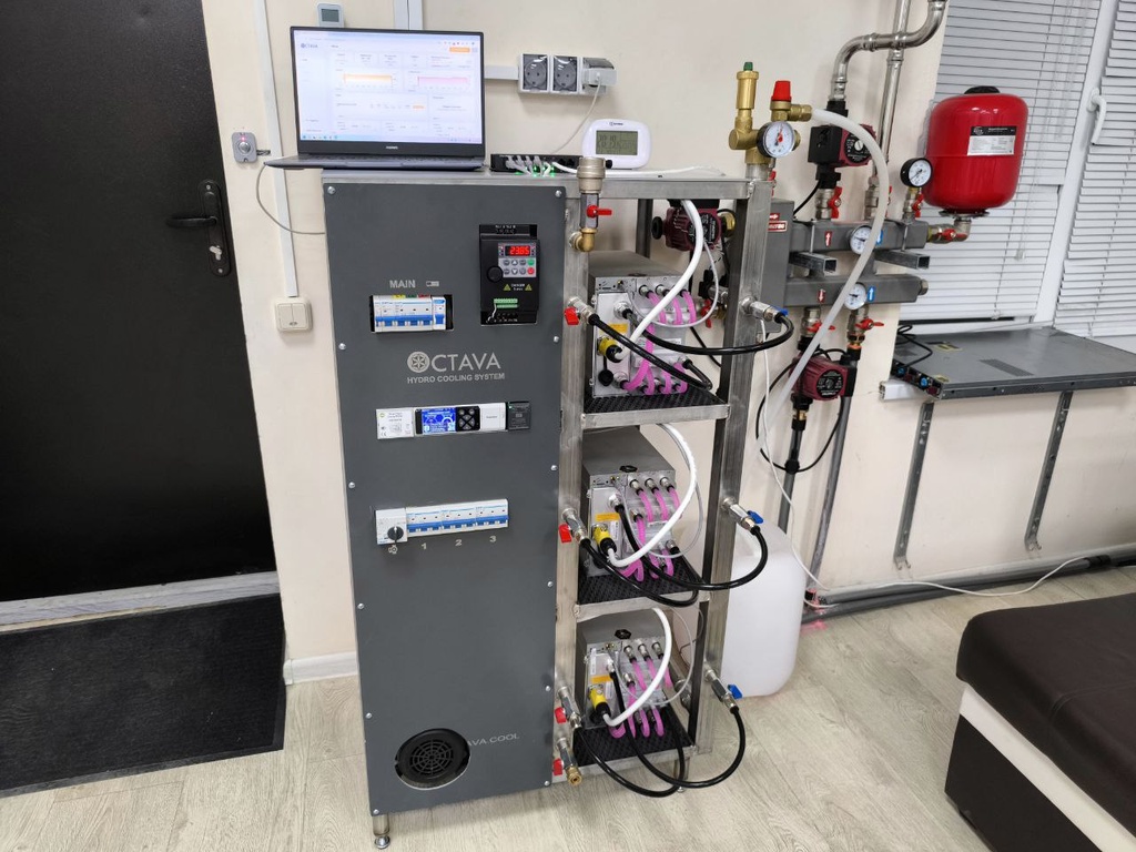 OCTAVA HYDRO V3 - установка охлаждения для Antminer S21 Hyd