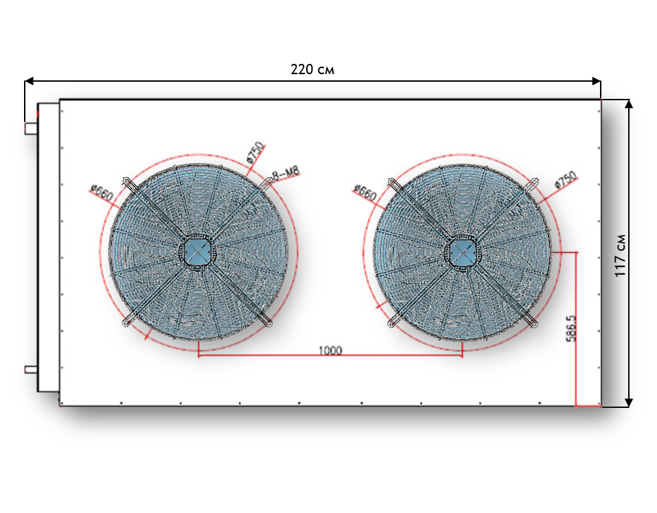OCTAVA DC65 630 - Drycooler for gyro-cooling systems